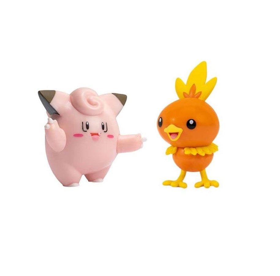 Pokémon Battle Figure- Torchic & Clefairy