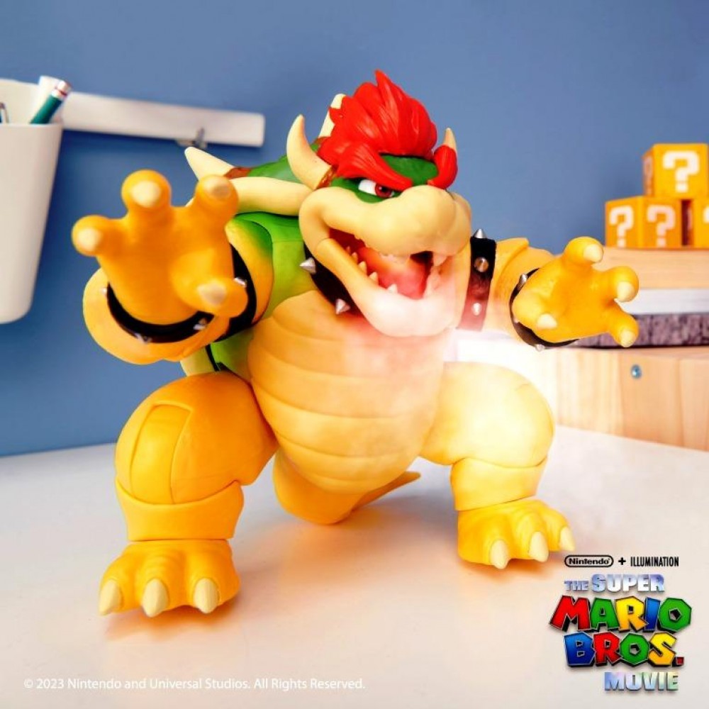 The Super Mario Bros. Movie 18cm 'Fire Breathing' Bowser ⊛ Super Mario Figure