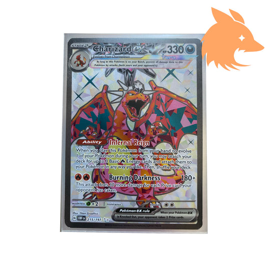 Charizard EX- Scarlet and Violet- Obsidian Flames OBF (215/197) Pokemon TCG Single Card