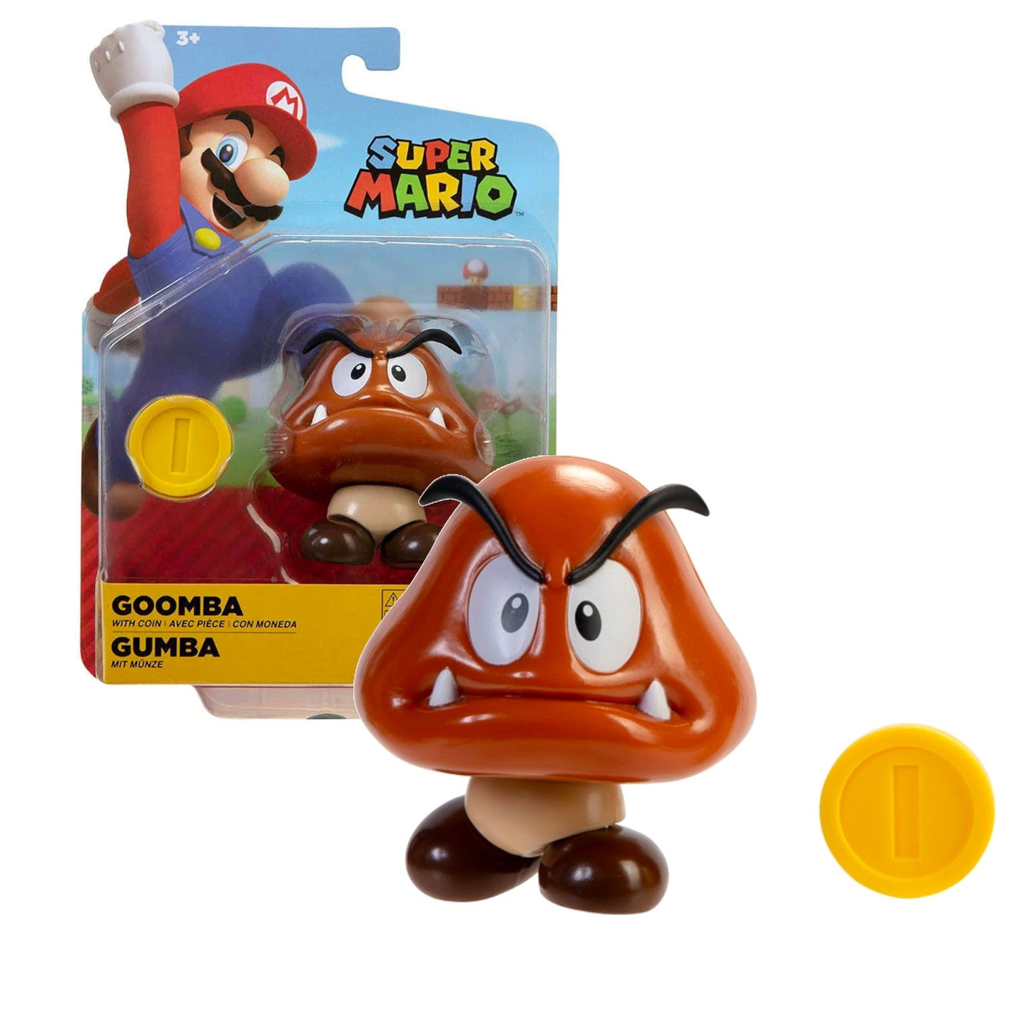 Super Mario Figure 4"- Goomba with Coin