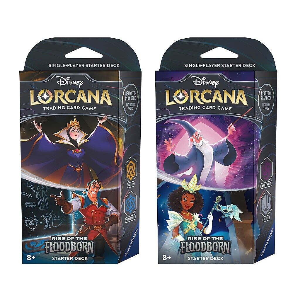 Disney Lorcana Rise of The Floodborn The Evil Queen and Gaston