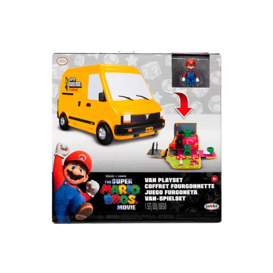 The Super Mario Bros. Movie Mini Van and Super Mario Figure Basic Playset