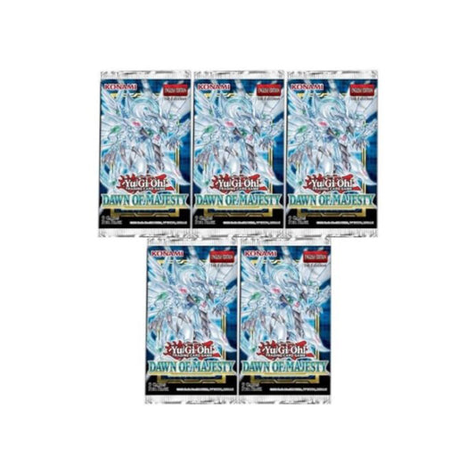 Yu-Gi-Oh! TCG Booster Packs- Dawn of Majesty 5 X Promo